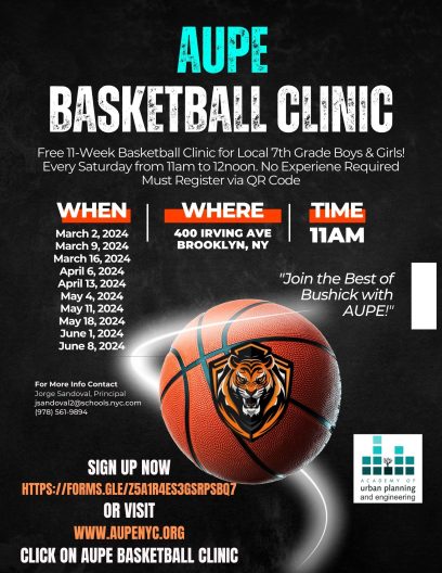 AUPE Basketball Clinic Flyer_English